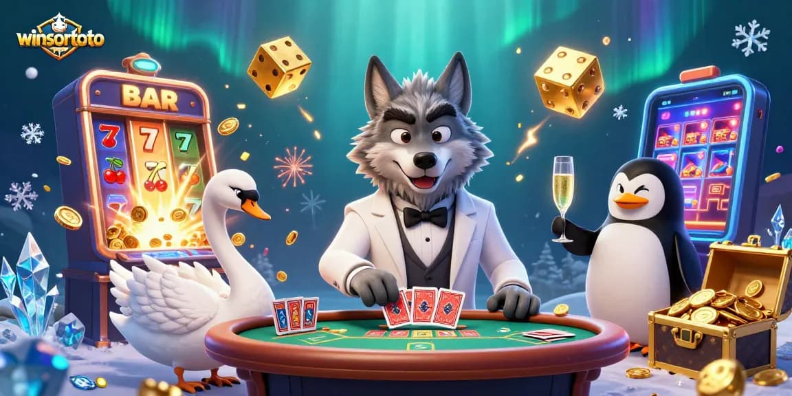 Menangkan banyak dengan winsortoto di meja baccarat bersama karakter menarik dan elemen permainan kasino.