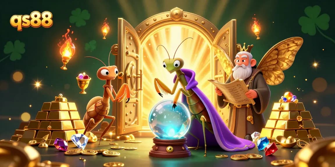 Play exciting games at qs88 featuring colorful characters and rich treasures in a vibrant casino world.