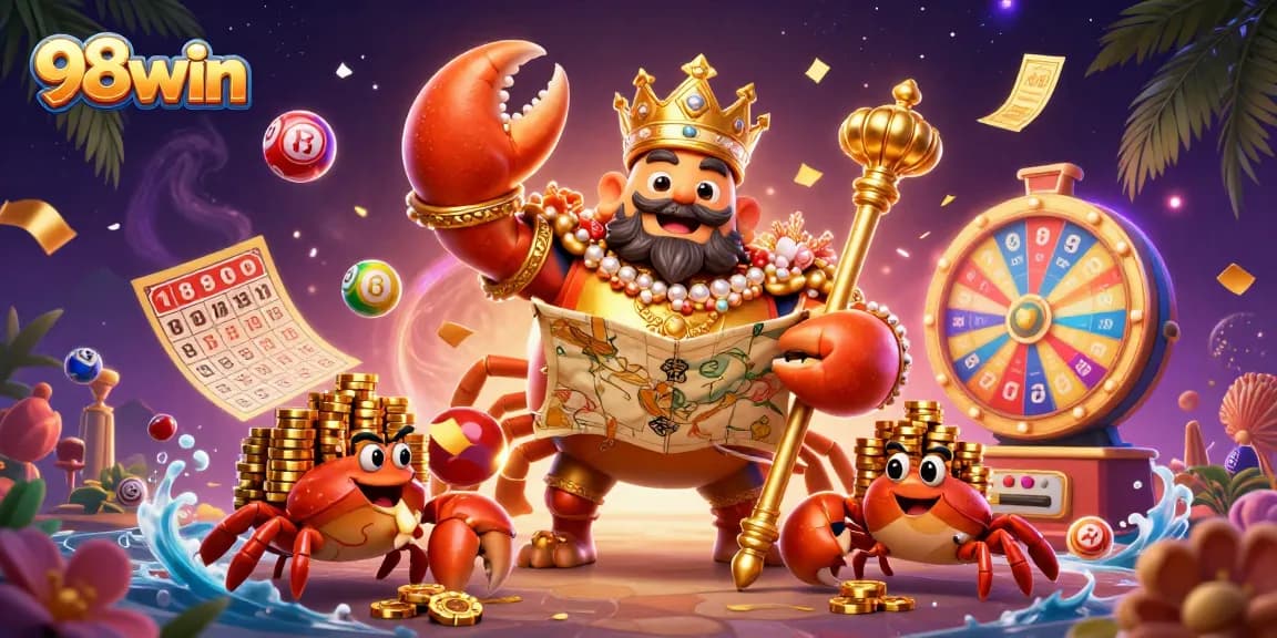 Experience the thrill of winning with 98win at a vibrant casino under the sea, featuring exciting game elements.