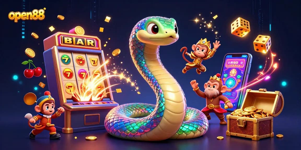 Experience thrilling gameplay at open88 with colorful characters and dynamic gambling action.