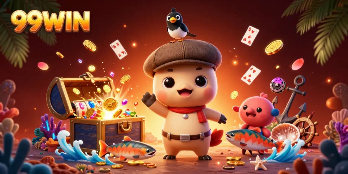 Experience exciting gameplay with 99WIN featuring vibrant characters and casino elements.