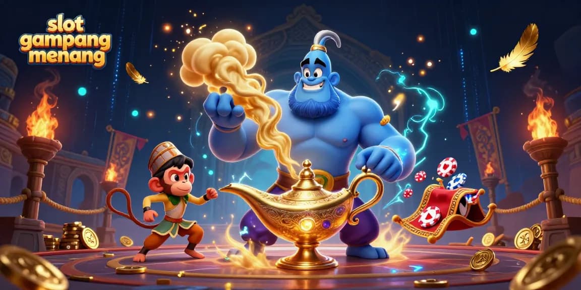 Experience the thrill of slot gampang menang with dynamic casino elements and vibrant characters.