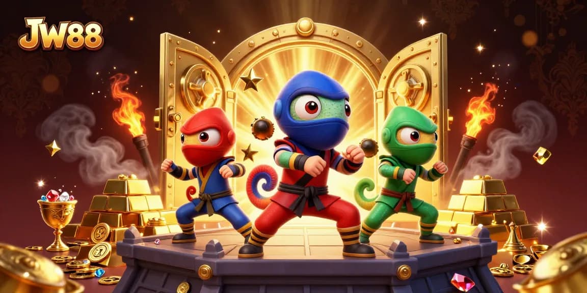 JW88 offers thrilling adventures with chameleons in a vibrant, jackpot-filled casino scene.