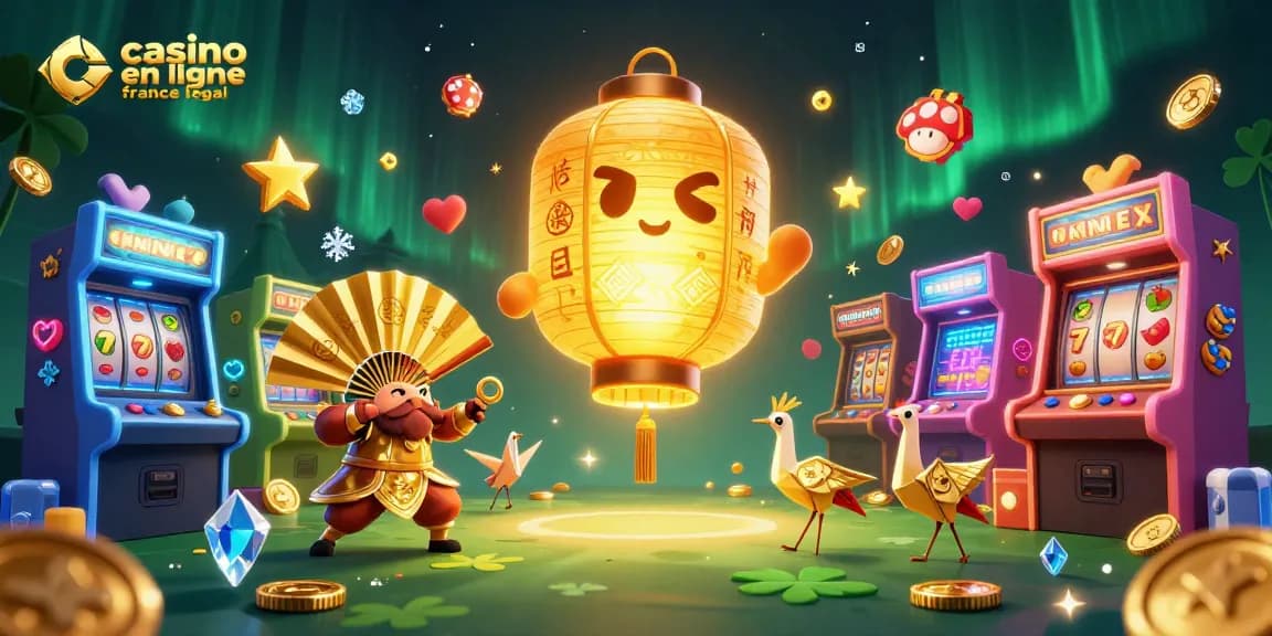 Illuminez votre expérience de jeu avec le casino en ligne légal en France, ses symboles de chance et ses machines à sous colorées.