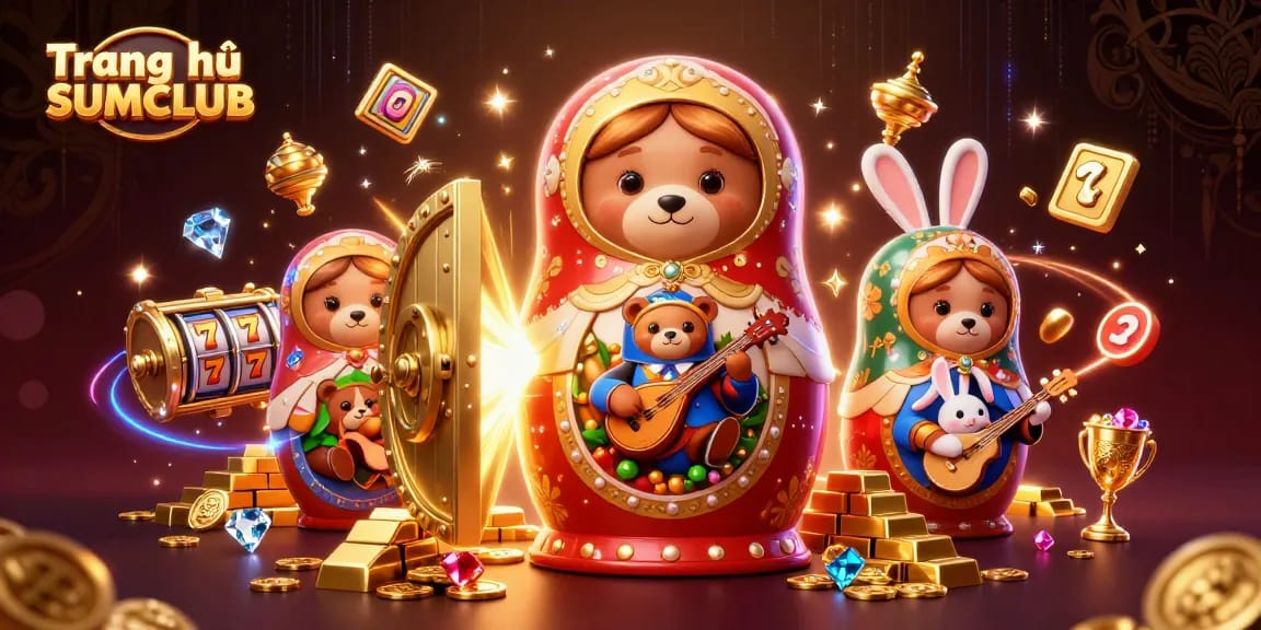 Experience the excitement at Trang chủ SUMCLUB with a vibrant casino-themed 3D illustration!