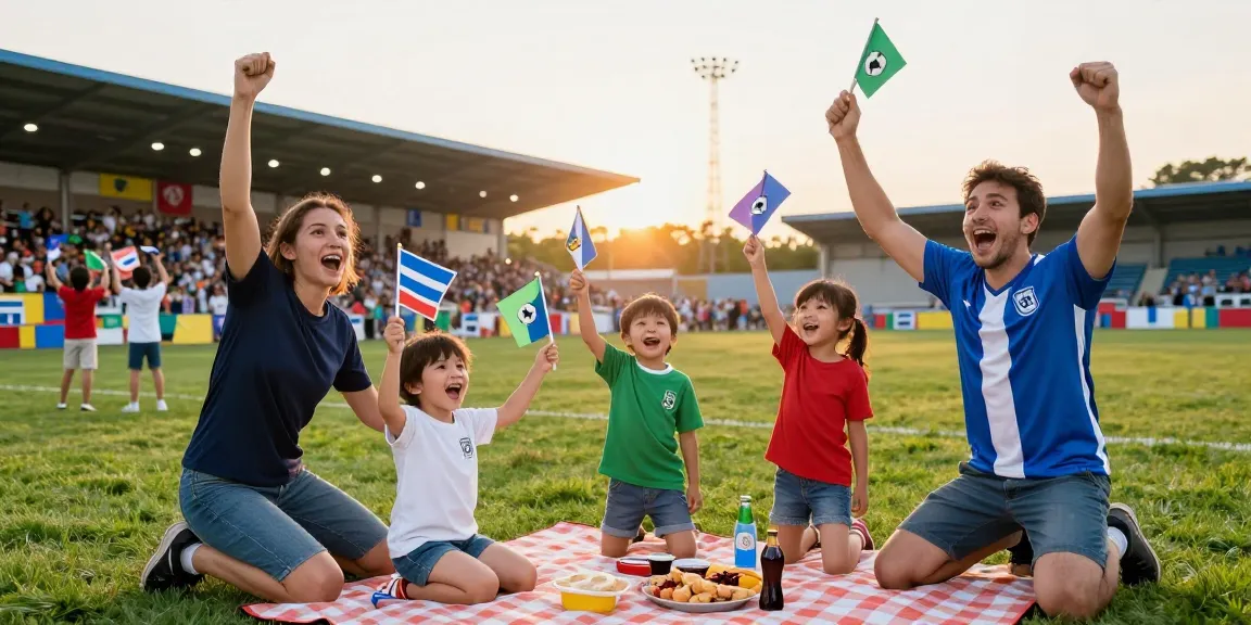 Family cheering at a sports event, capturing the essence of community and excitement around mantra88 login.