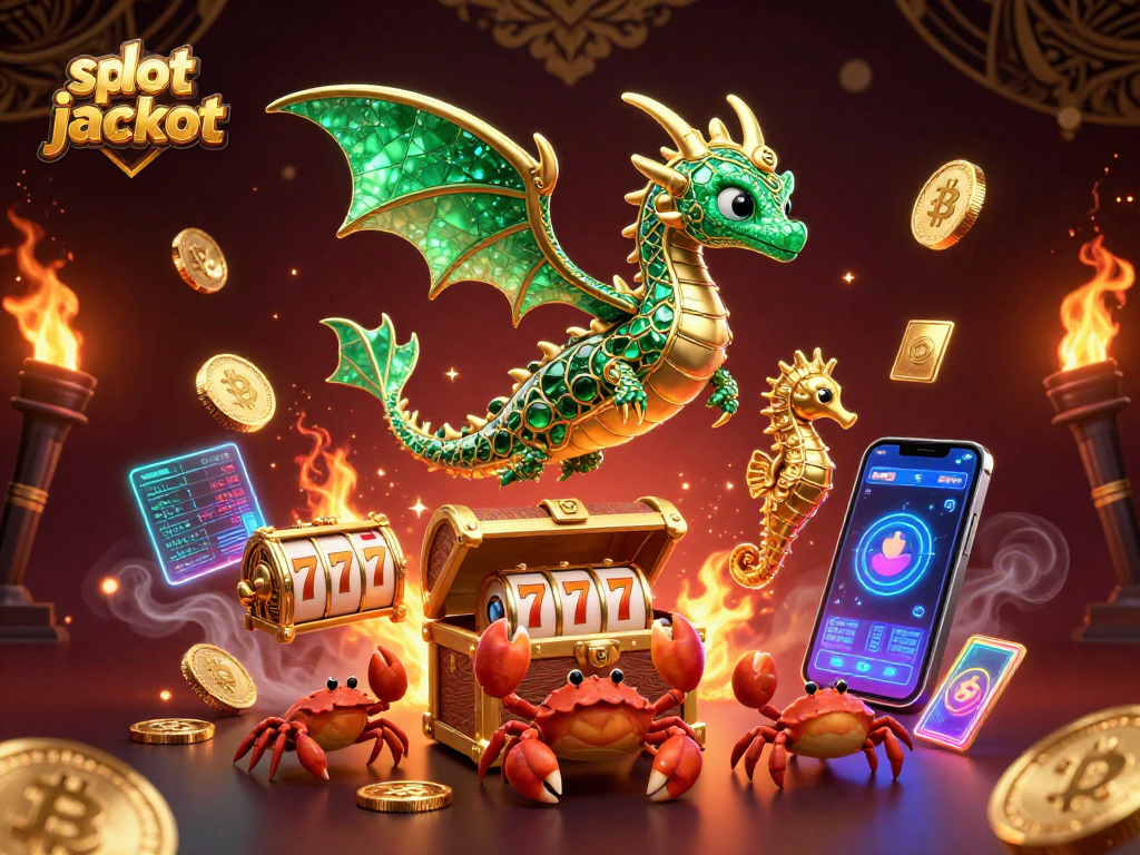 Spin the slot jackpot with vibrant 3D characters celebrating wins in an immersive casino illustration.