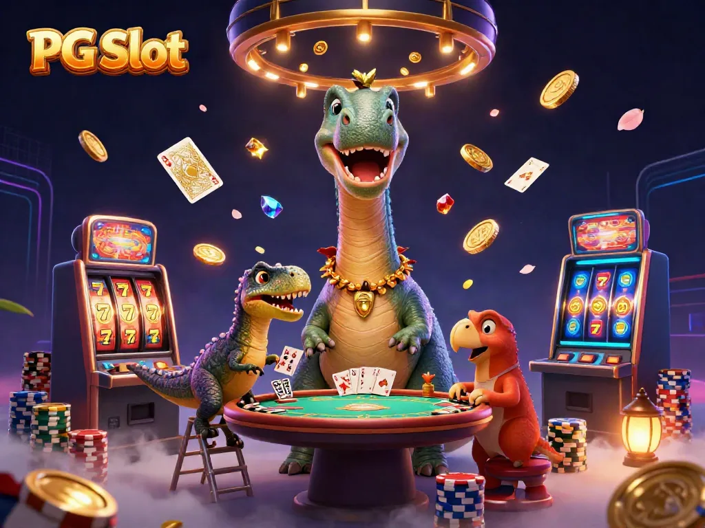Menang besar di PG Slot dengan brontosaurus dan raptor yang beraksi di kasino