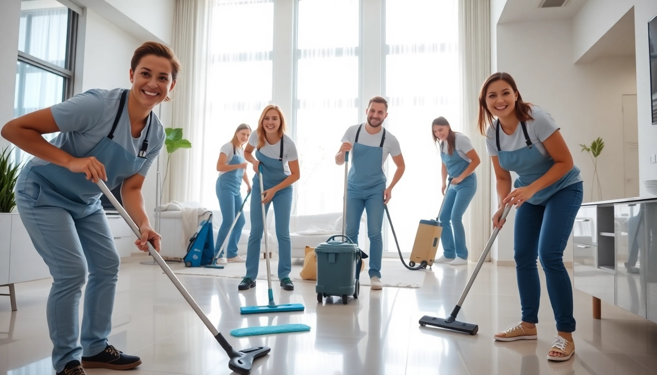 Bond cleaning Logan professionals cleaning an apartment, highlighting a bright atmosphere and thorough service.