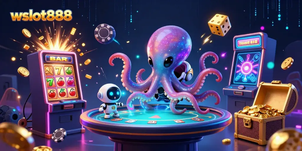 Wslot888 menghadirkan jackpot berlimpah di slot 3D intergalaksi dengan simbol keberuntungan.