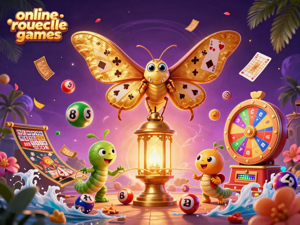 Experience online roulette games with vibrant characters and casino elements full of excitement.