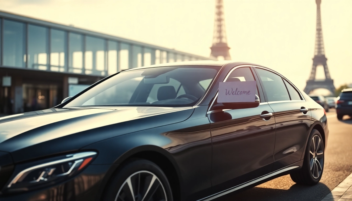 Experience seamless Orly Airport to Paris Transfer with professional service in front of iconic landmarks.