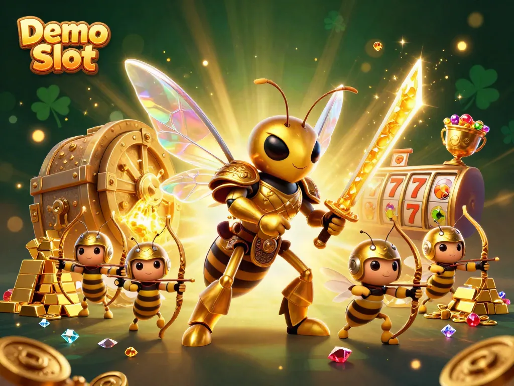 Engage with Demo Slot gameplay featuring vibrant characters and dynamic casino elements in a rich visual setting.