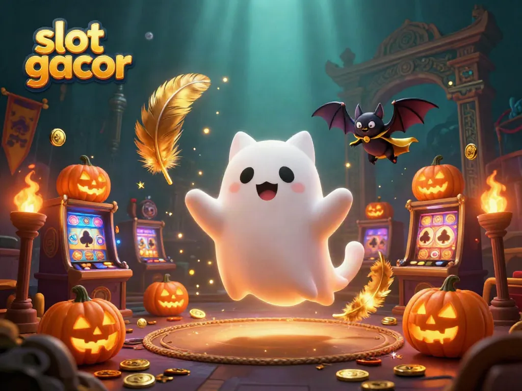 Mengenal slot gacor dengan kucing hantu dan kelelawar di kasino mewah yang dihiasi koin emas.