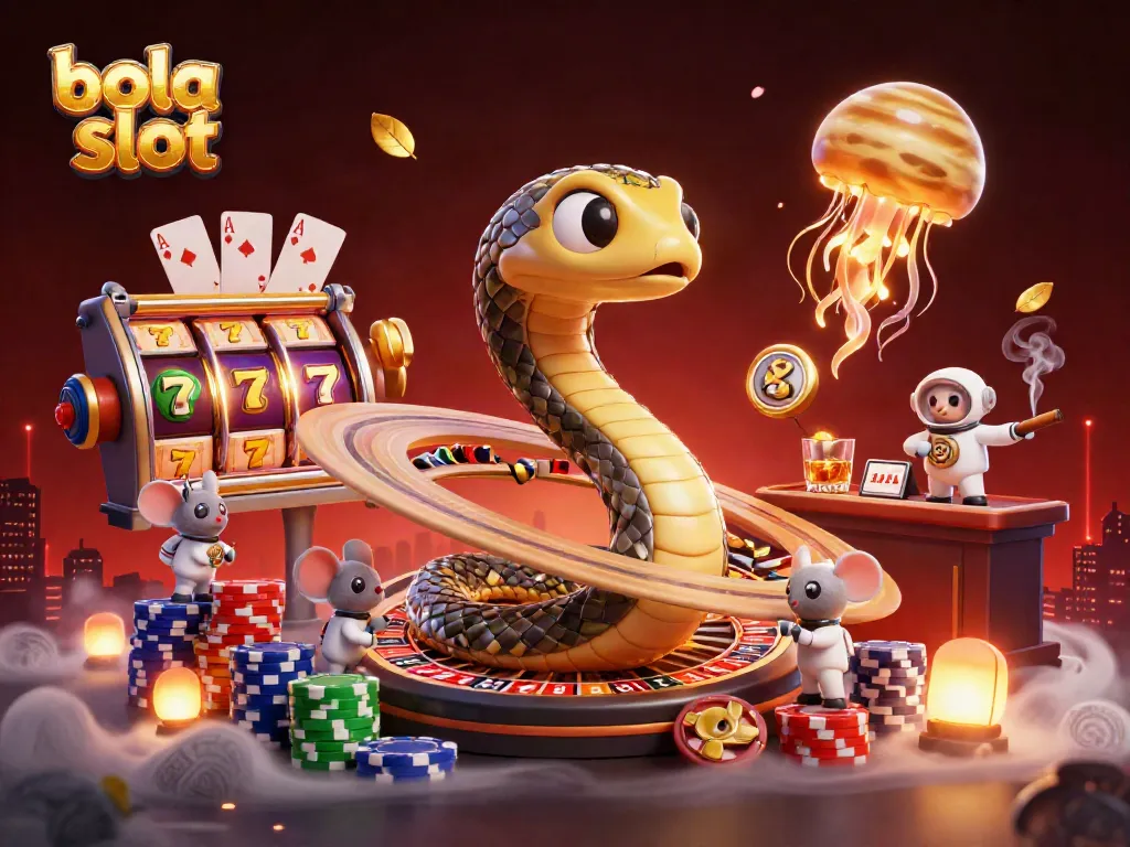 Experience thrilling bola slot action as astronauts and cosmic dealers engage in high-stakes bets.